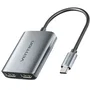 Vention Cable Conversor USB Tipo-C Macho a 2x HDMI Macho Gris